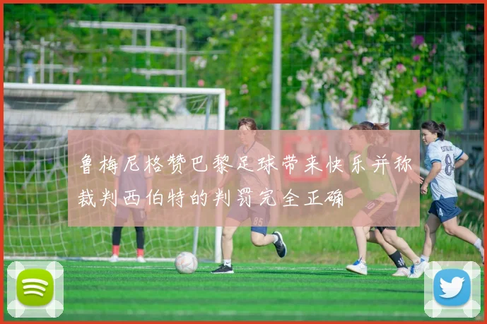 鲁梅尼格赞巴黎足球带来快乐并称裁判西伯特的判罚完全正确